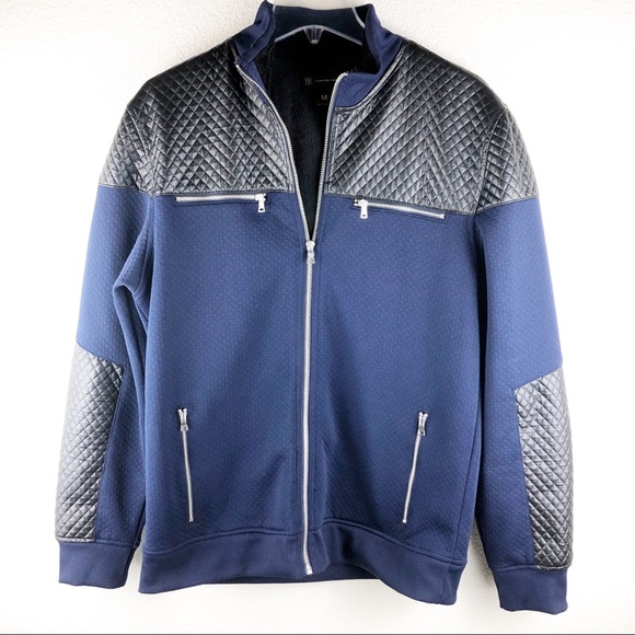 INC International Concepts Other - Men’s INC Blue & Black Bomber Jacket Medium!